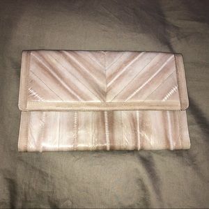 Unique and genuine Eel skin clutch